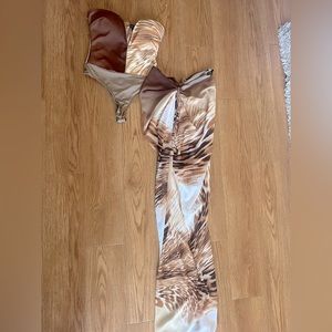 two peice maxi skirt tropical outfit